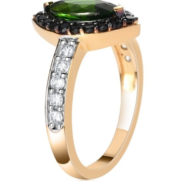 NEW Natural Chrome Diopside & Multi Gemstone Ring Size 9 - Picture 12 of 16